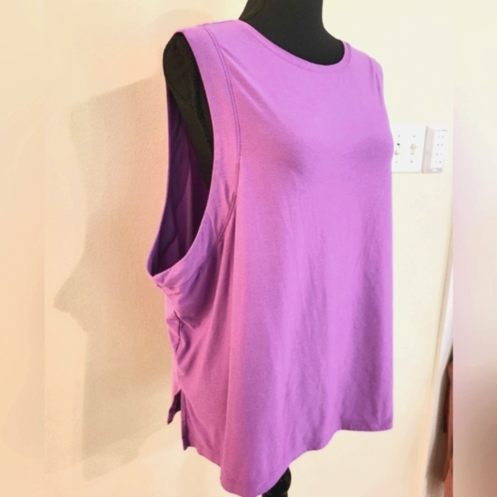 Old Navy‎ Purple Sleeveless Tank Top (Size XXL) - Picture 2 of 13